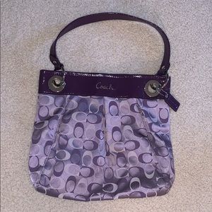 Purple Coach Bag